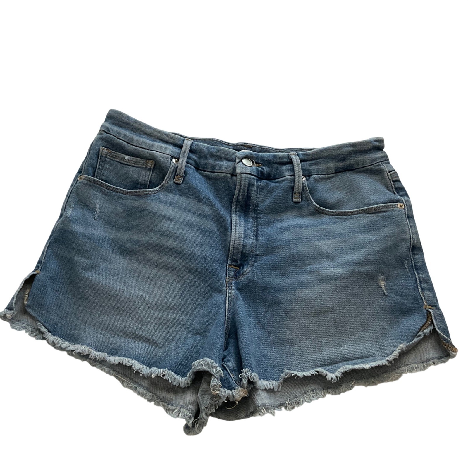 Good American Denim Cut Off Jean Shorts – Size 14 Casual Festival Vacation