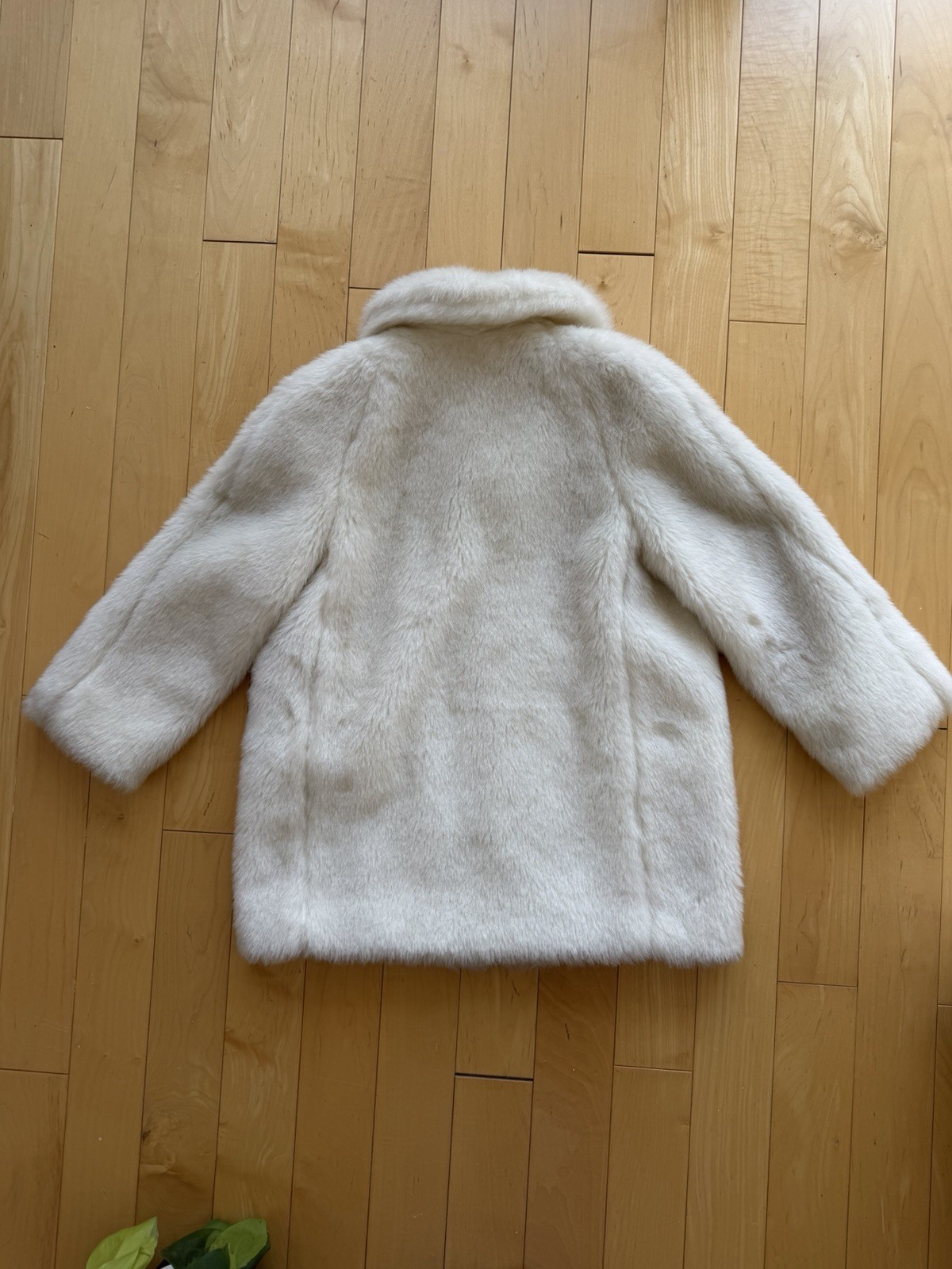 Vintage Faux Fur White Jacket, Millicent’s, Sz XS/S, 1950s
