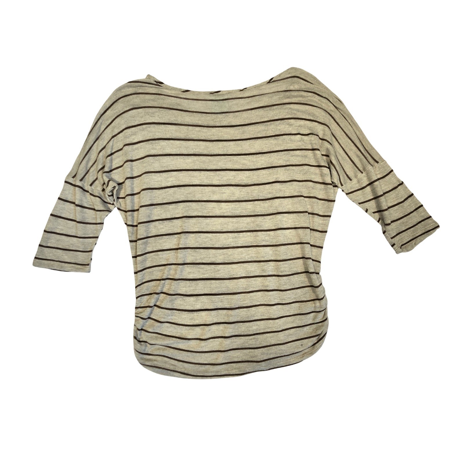VTG y2k stripped slouchy short sleeve batwing top / MD / 2000 loungewear preppy