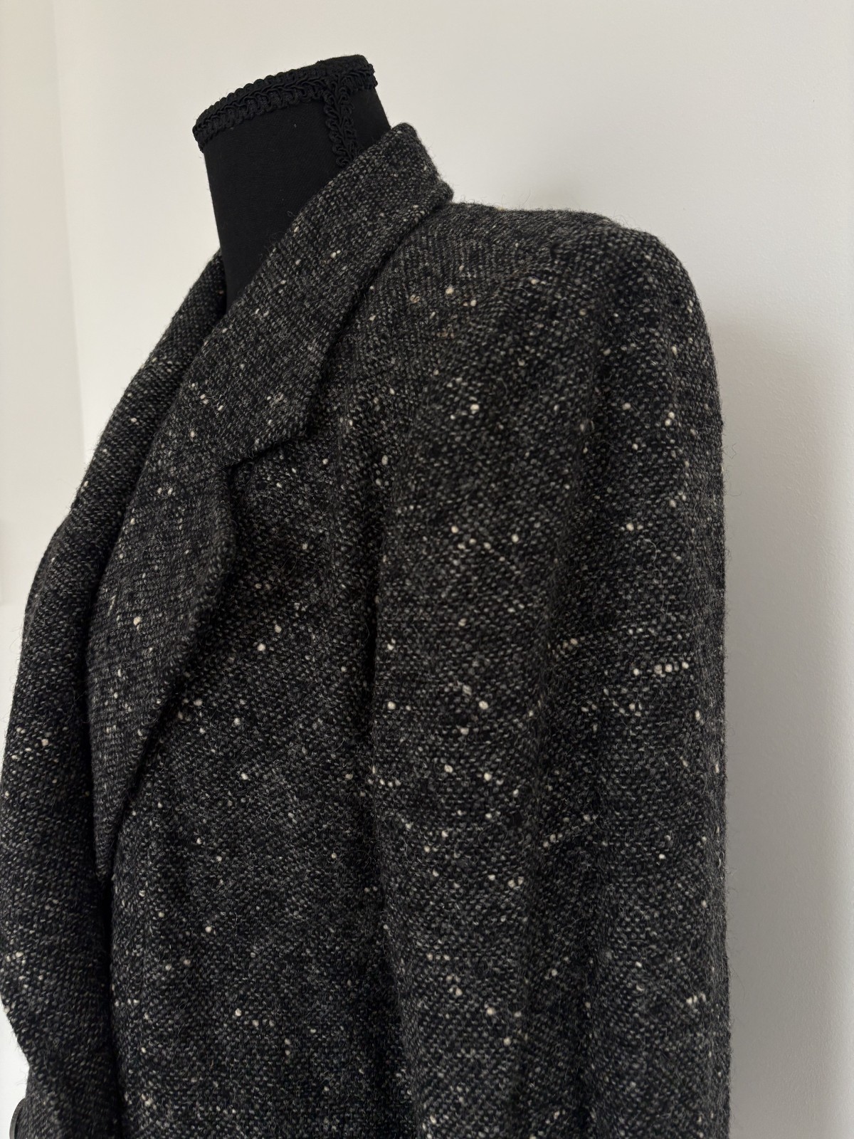 Vintage Saint Laurent Rive Gauche Tweed Blazer – Double Breasted Wool Jacket