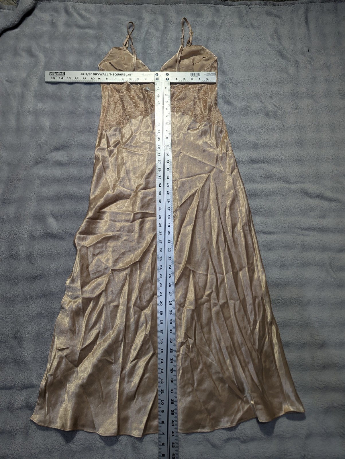 Marilyn Monroe by Warner&rsquo;s Beige Lace Slip Dress M Polyester 2087 48in