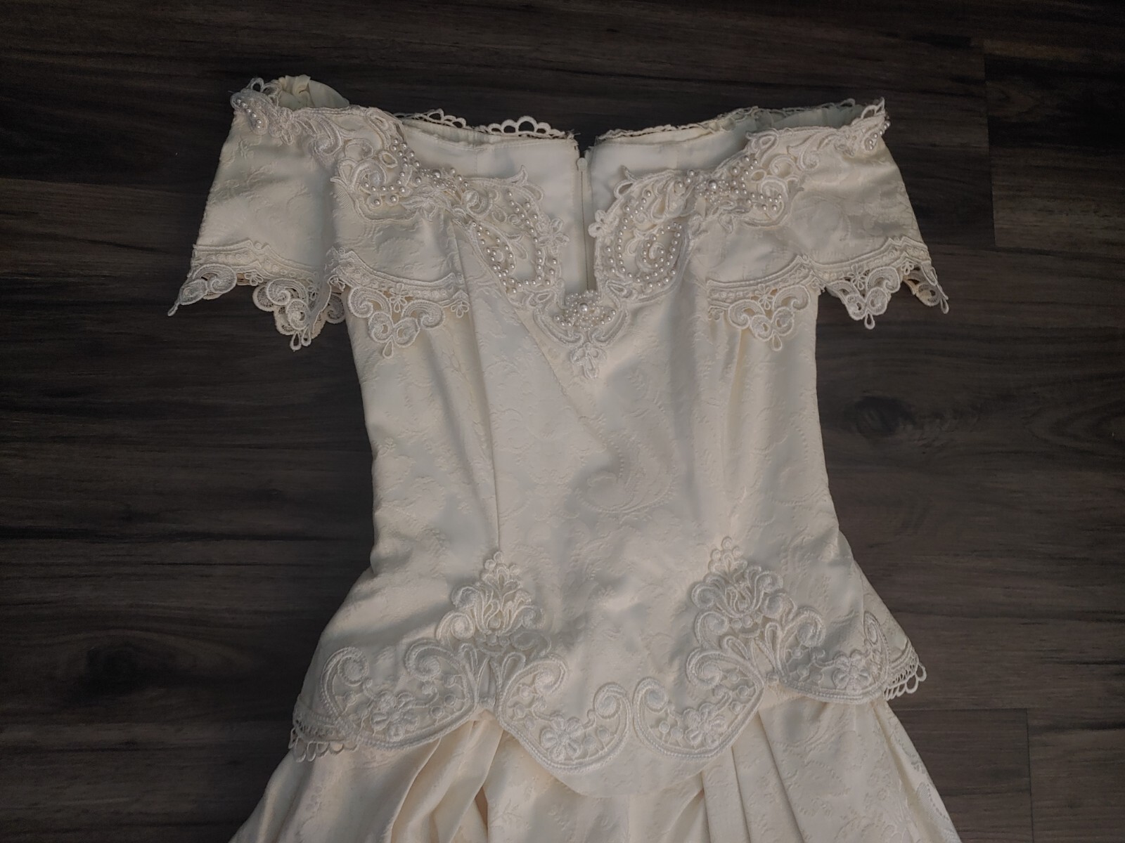 Jessica McClintock Off The Shoulder Wedding Dress With Removeable Skirt