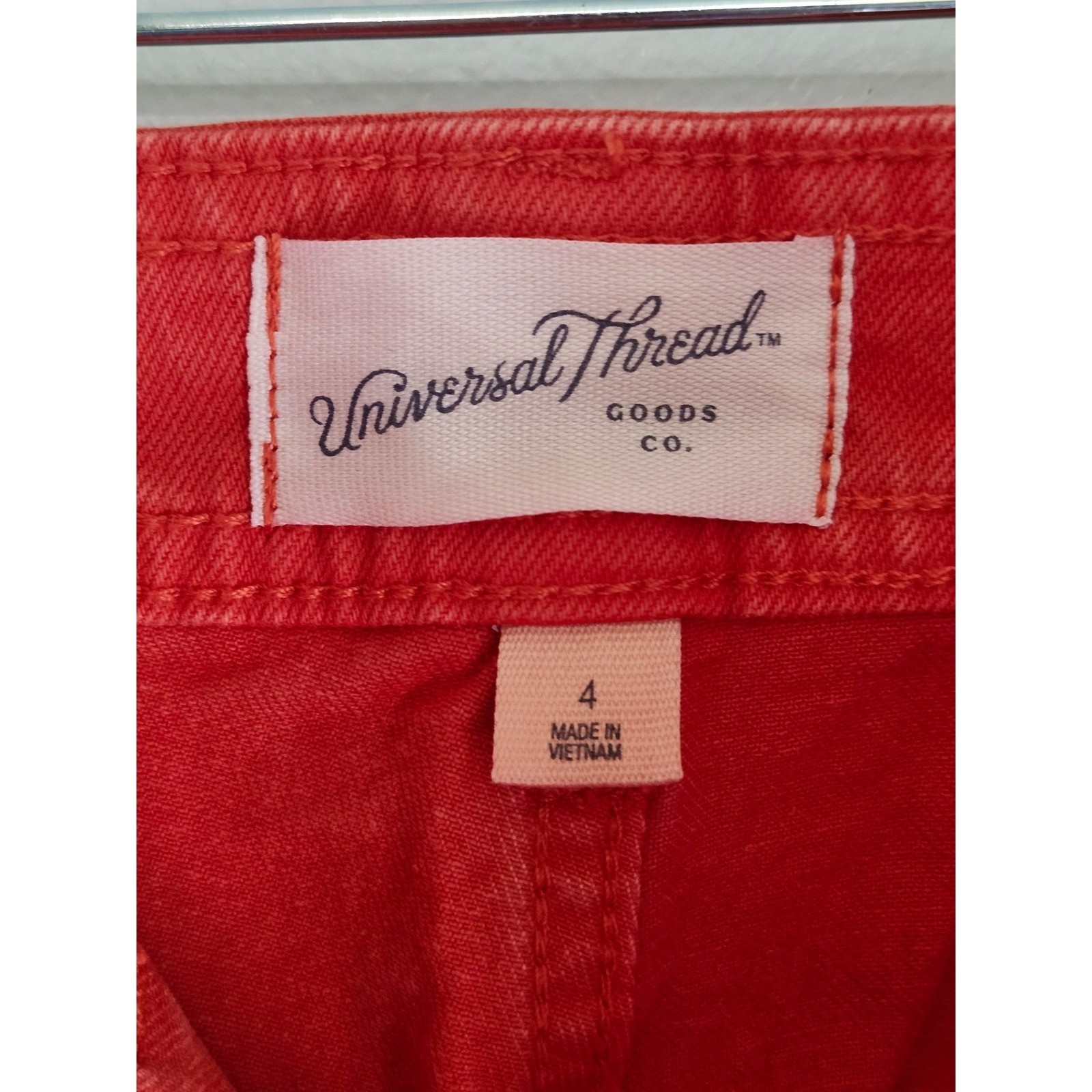 NWT Universal Thread Sailor Wide Leg Red Jeans Size 4 High Rise Wide Leg Pants