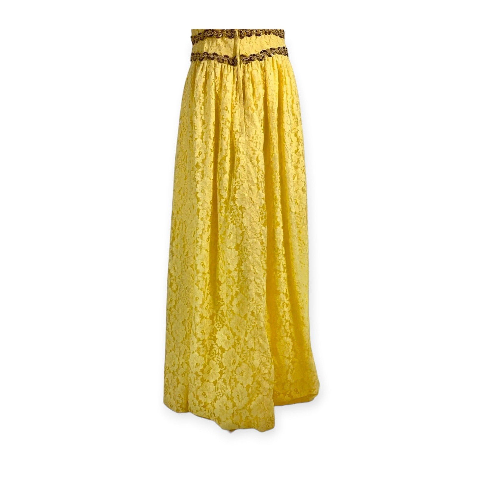 VINTAGE MIKE BENET SEQUIN LACE MAXI DRESS GODDESS PROM COCKTAIL FORMAL GLAM MOD