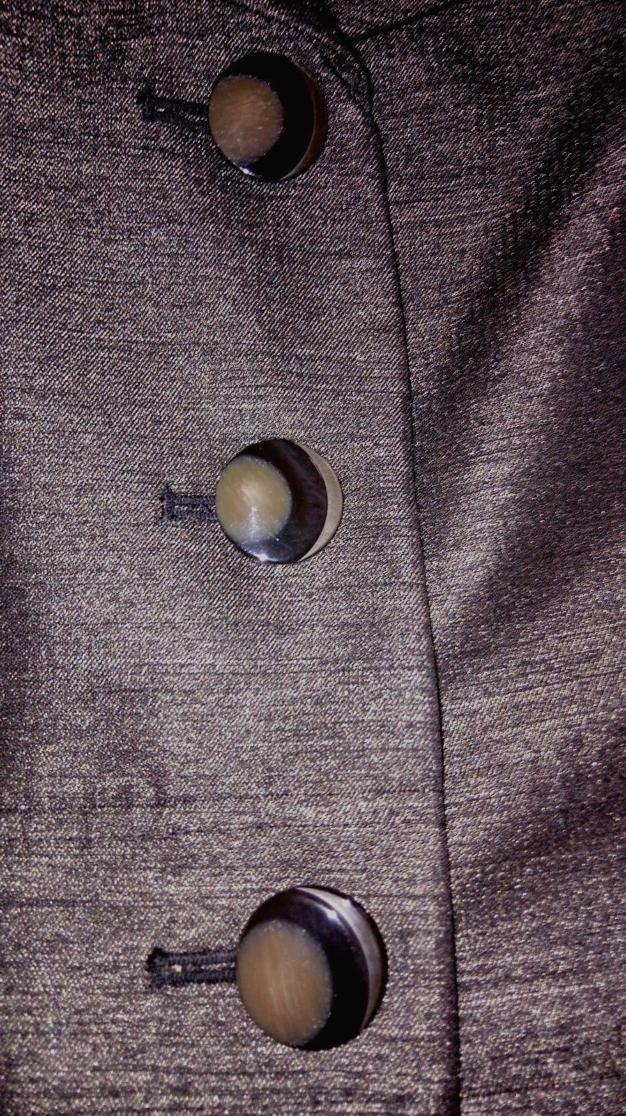 Le Suit Jacket Charcoal Gray Leopard Print Lining Size 16 Petite