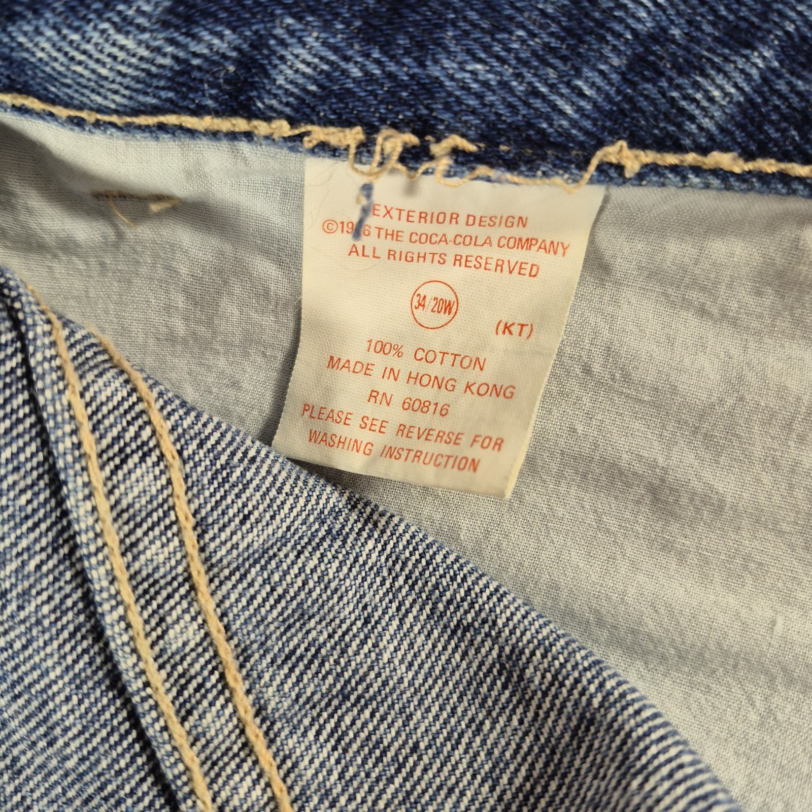 Vintage Coca Cola Women&rsquo;s Denim Jeans Blue Plus Size 33 X 30.5