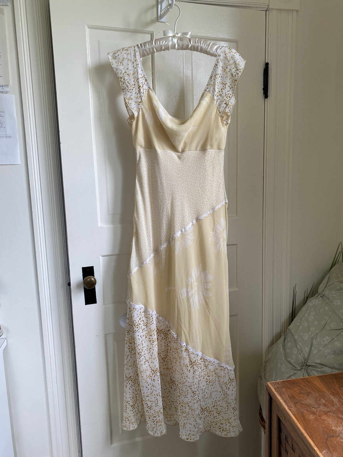 NWT 90s Jonathan Martin for Sears Floral Maxi Dress, Size 7 (see description)