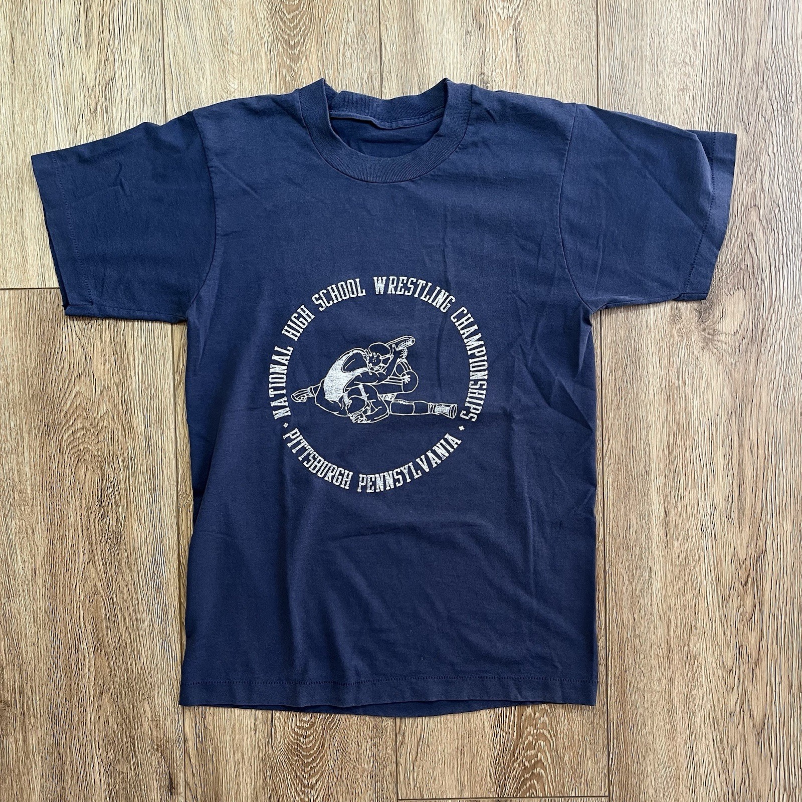 Vintage 1980s National High School Wrestling Championship Pittsburgh, PA Tee Sm