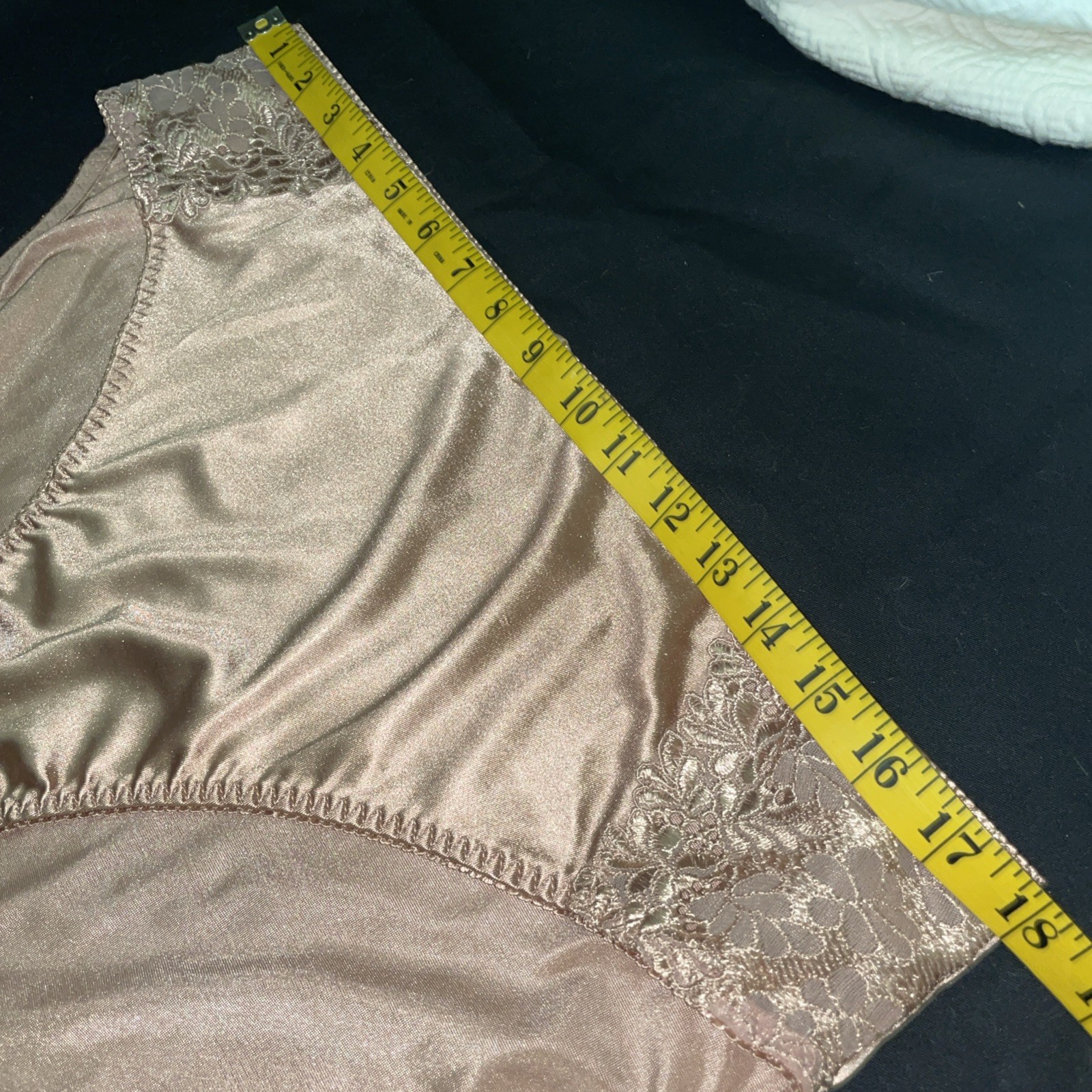 Delta Burke Panties Plus 10/3X Copper Glossy Satin Second Skin VTG hi-cut Sissy