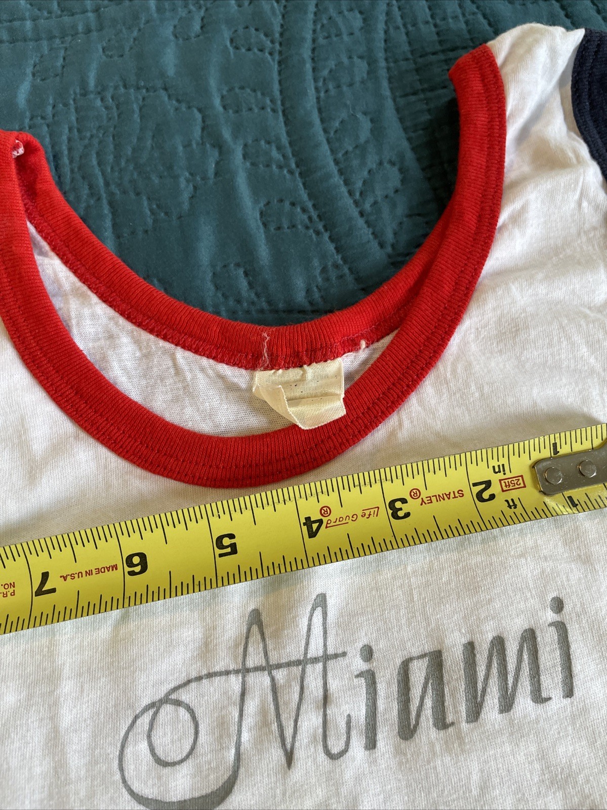VTG 70&rsquo;s 1970s ringer tank top, women’s, small, a few small stains