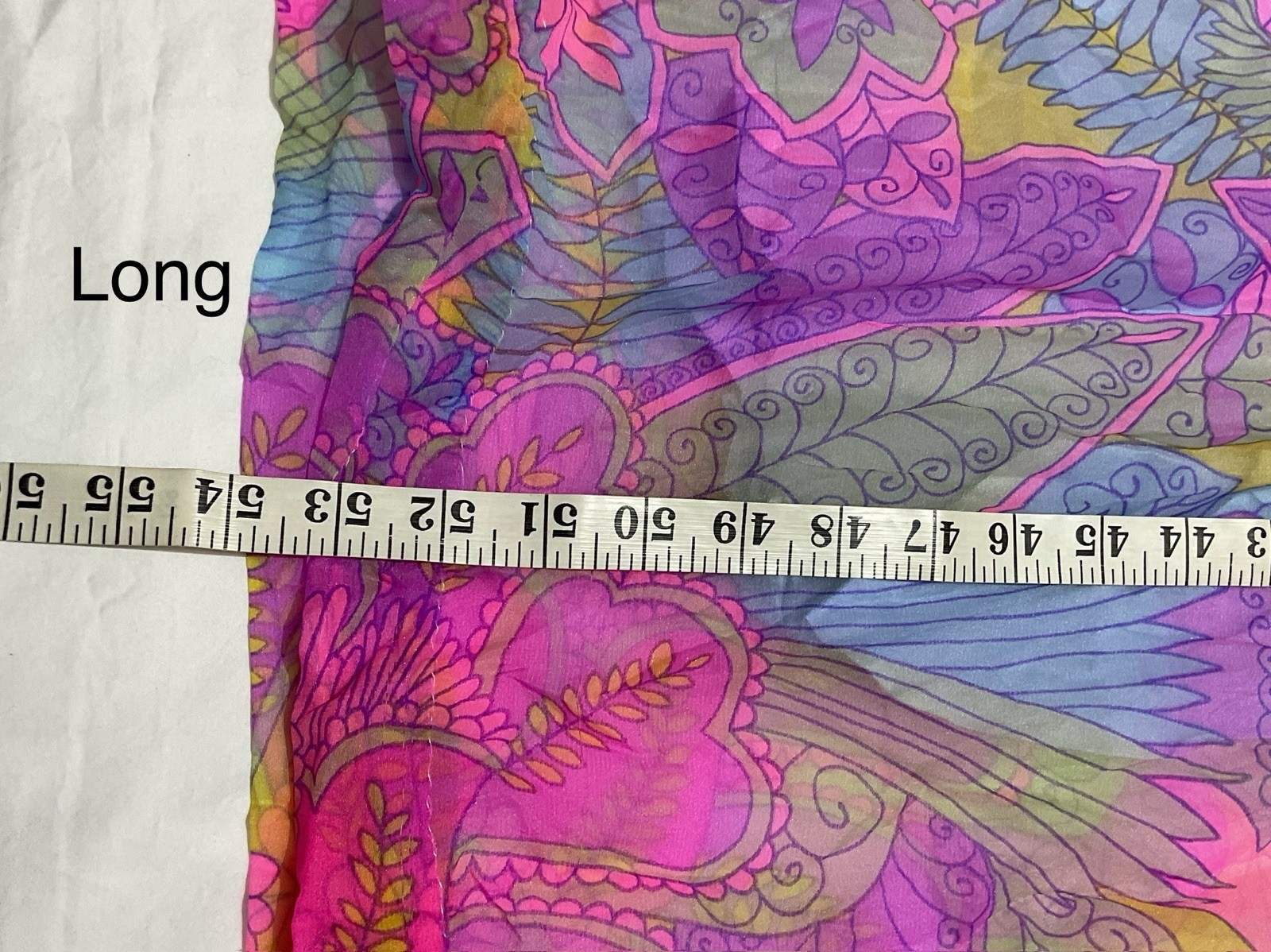 Vintage Bright Floral Maxi Dress Boho Psychedelic Handmade Ruffled