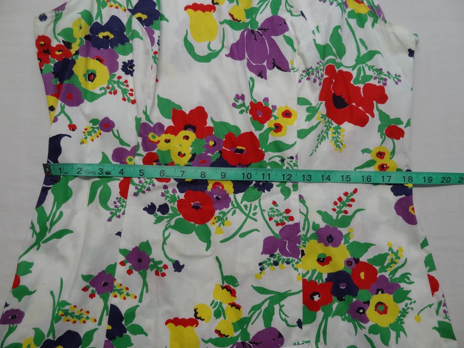 Mini Dress Shorts SET 18 1/2 Floral 60s 70s Hippie VTG ILGWU Union Made in USA
