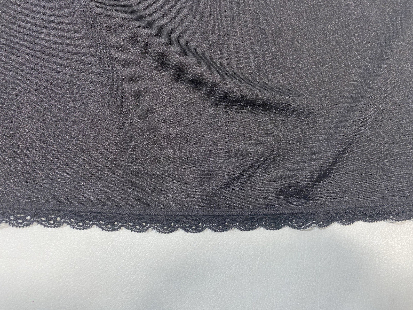 NEW Half Slip SIZE 1X 22 / 24 black nylon modest long length 32&Prime; COMFORT CHOICE