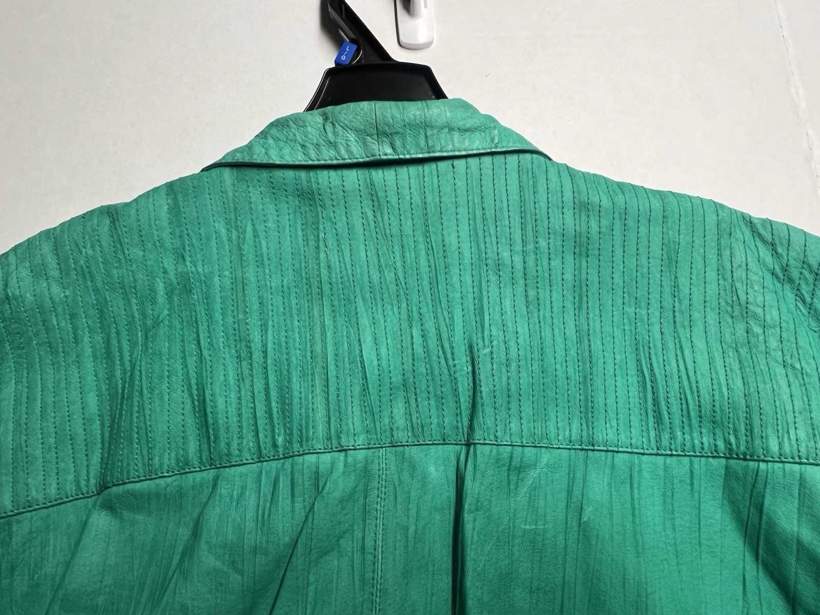 Vintage 80’s Split End Ltd. Leather Jacket Women’s Size 13/14 In Green