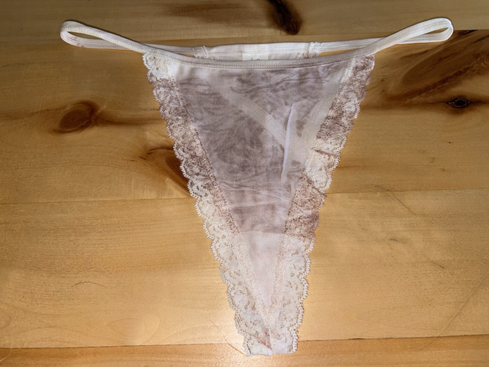 Maidenform Vintage Y2K 6 M Thong String Bikini Panty Underwear Nylon