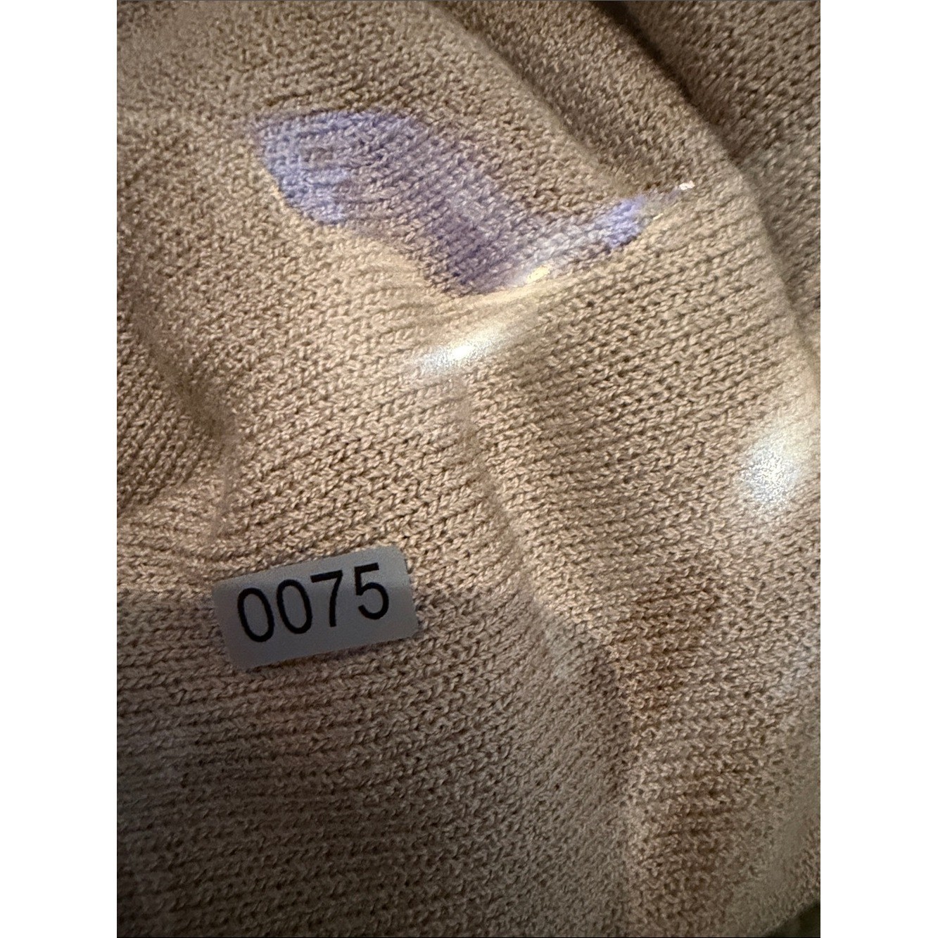 Vintage San Remo by Laura Knits – Beige, Red & Black Colorblock Zip Cardigan