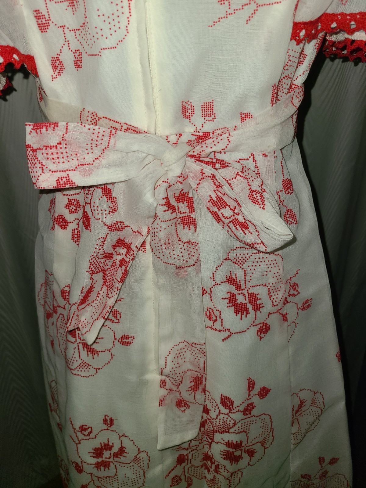 Authentic vintage 1950s party dress, full length, Small/Medium, Handmade