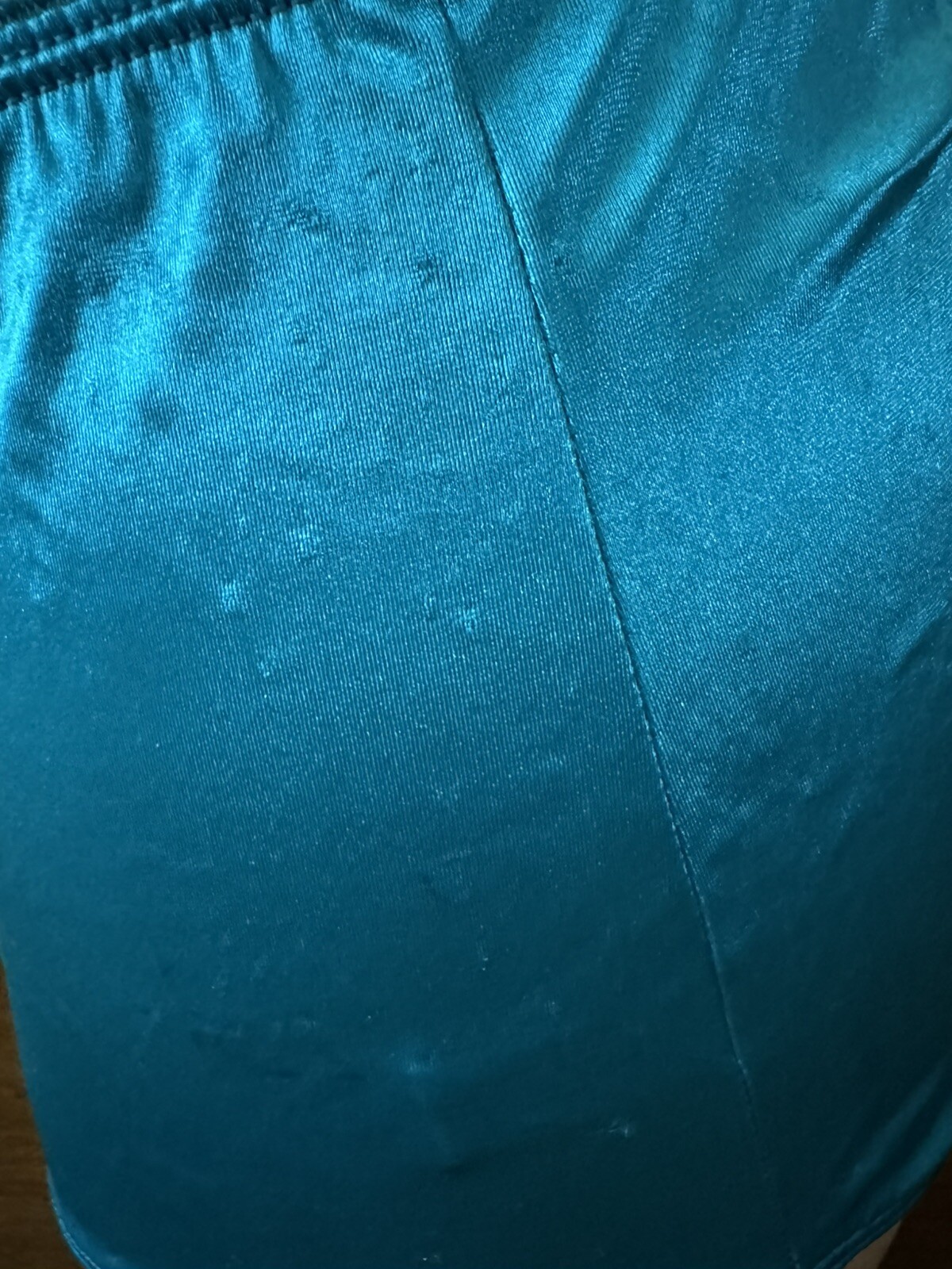 VINTAGE LANE BRYANT INTIMATES TURQUOISE SATIN FULL BRIEF PANTIES SIZE 14 16 XL