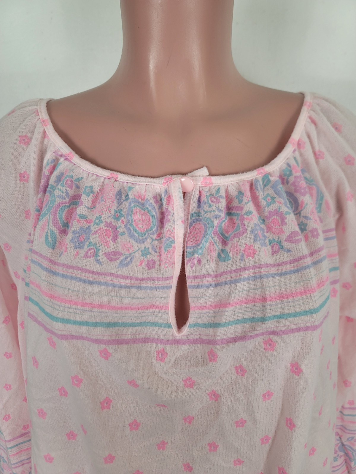 Vintage DANNI Of New York Soft Acetate Long Nightgown Women&rsquo;s 24W NOS Modest