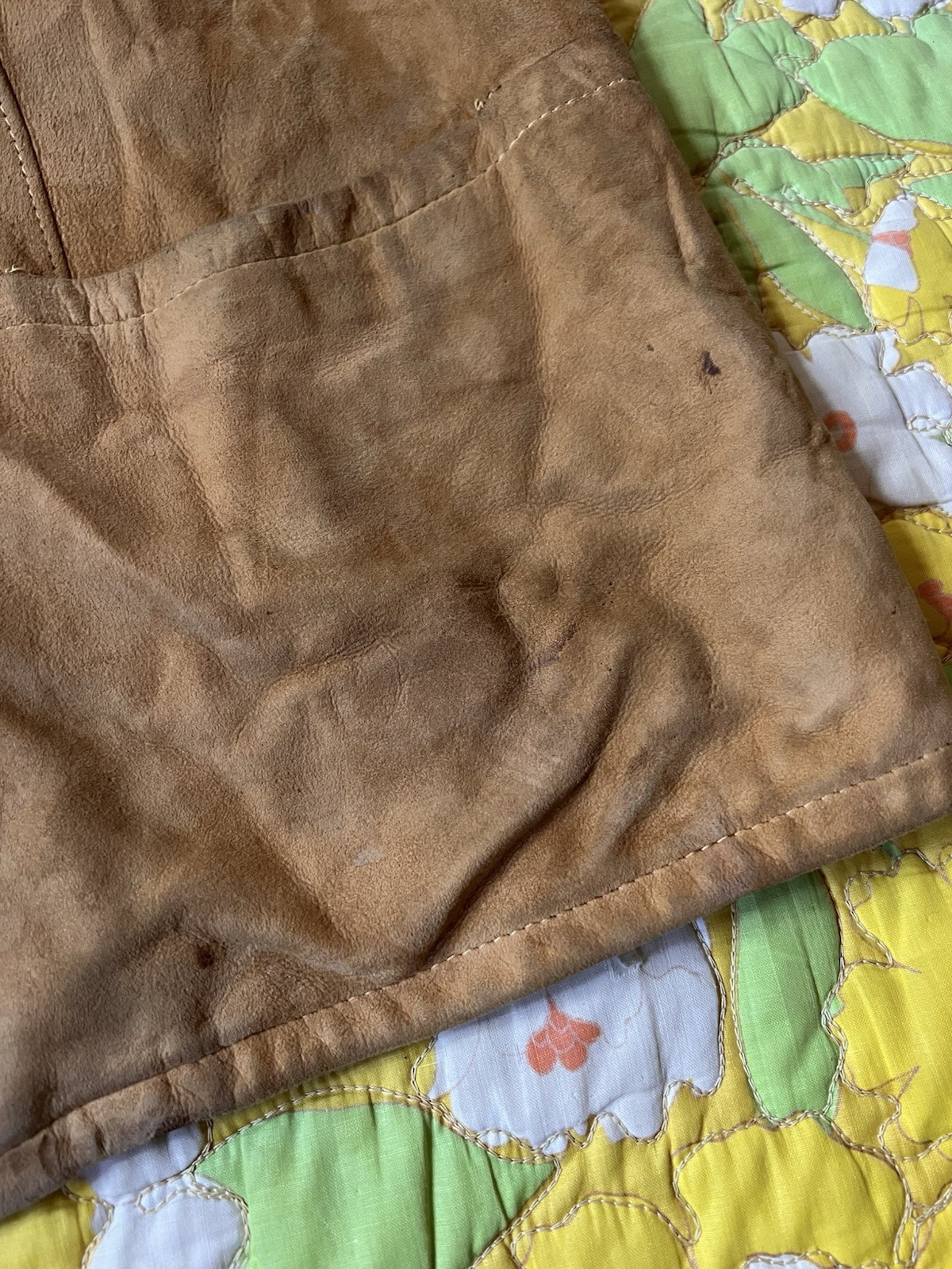 Vintage 60s Buckskin Suede Leather Jacket