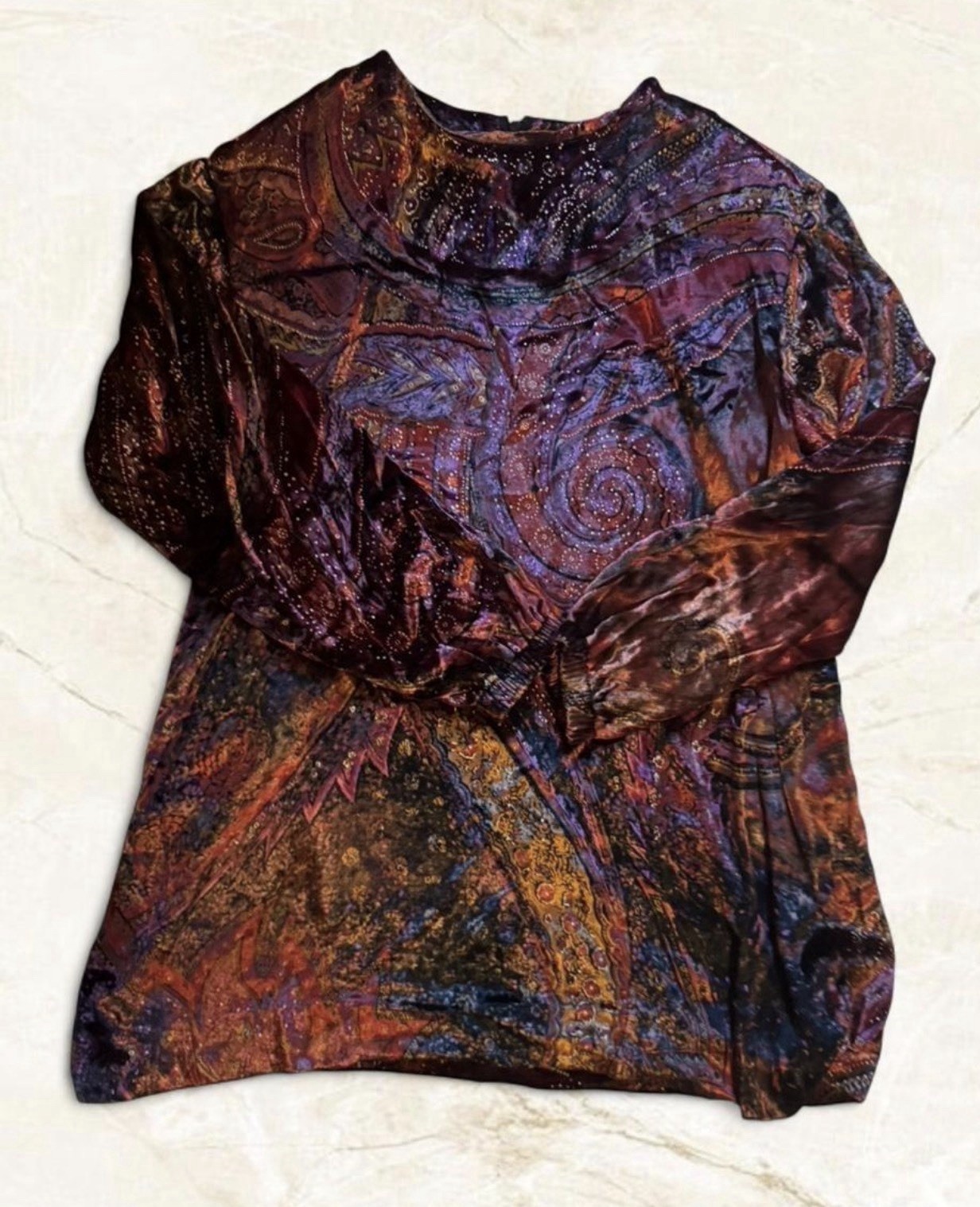 Vintage Yves Saint Laurent Rive Gauche Blouse Elevated Bohemian FR 44