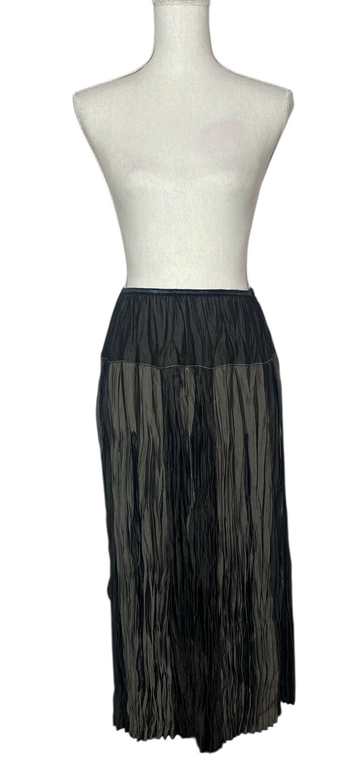 Vtg NWT Great Cavalier St Paul L Maxi Skirt Pleated Dark Romantic Ren Faire 23&Prime;