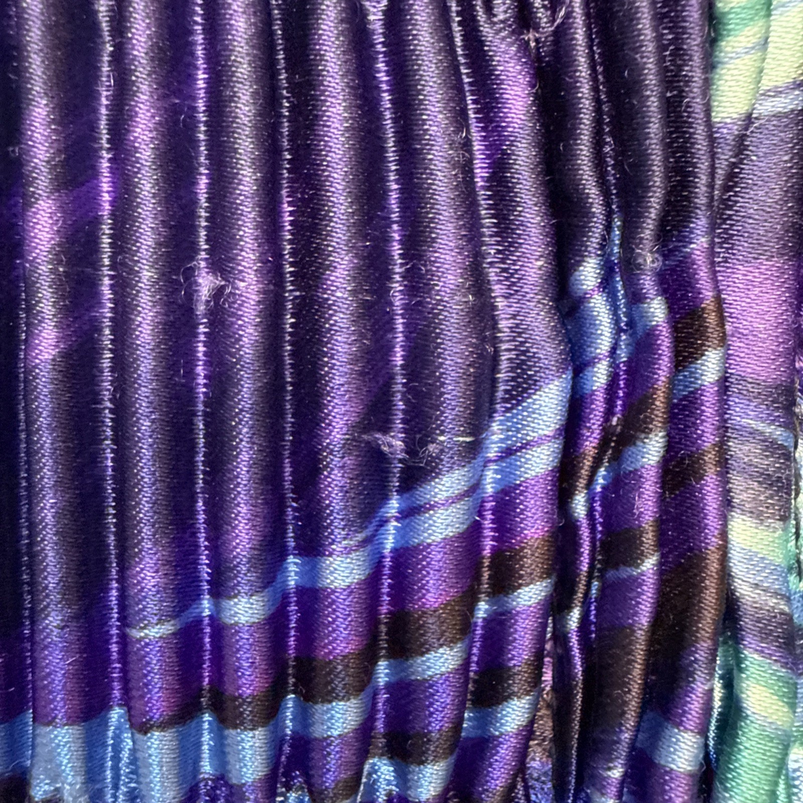 80’s 90’s Vintage Blue Purple Green Bomber Jacket Southwest Pizzazz M Ripple