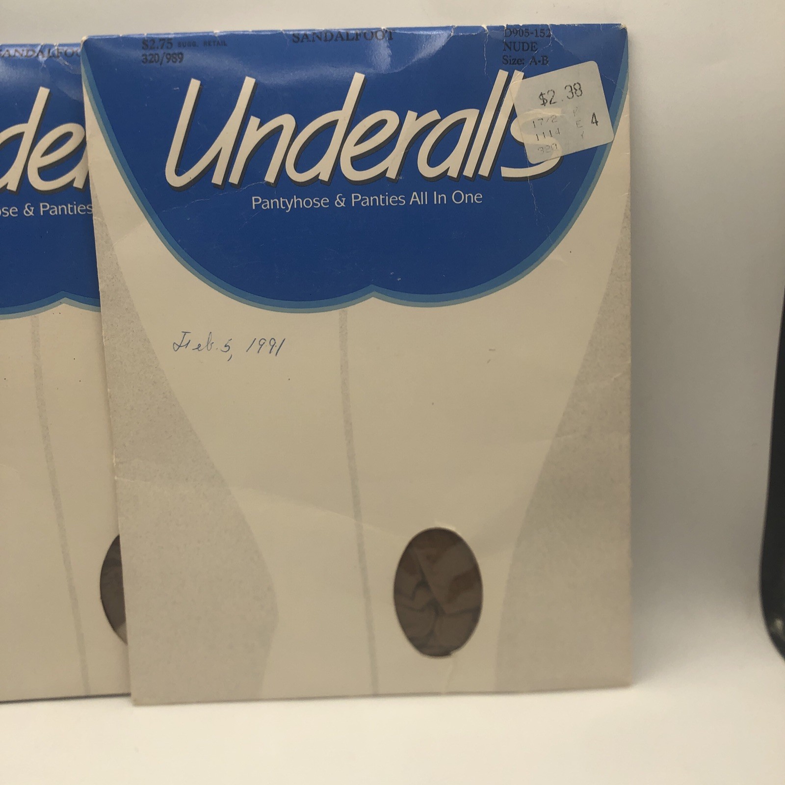Lot Of 3 Underalls Pantyhose & Panties All In One Sandalfoot Sz A-B Style 320
