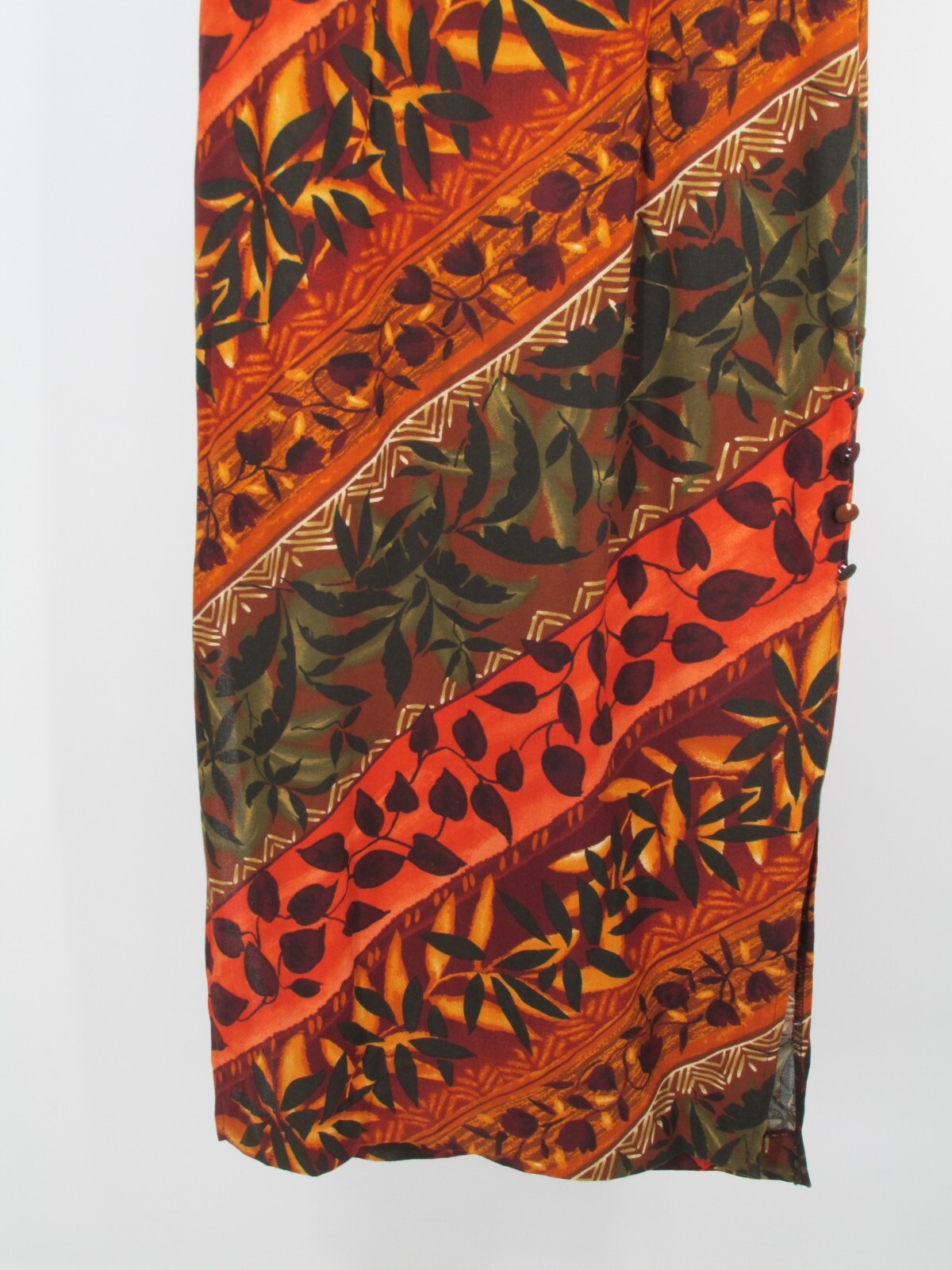 NWT DAWN JOY VINTAGE Y2K Maxi Dress Women 5/6 Multicolor Short Sleeve USA TRIBAL