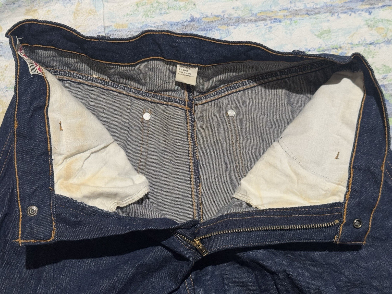 NWT Vtg A’Milano 1970s Denim Shorts Rolled Cuffs Women’s 15/16 13”Rise 30”waist