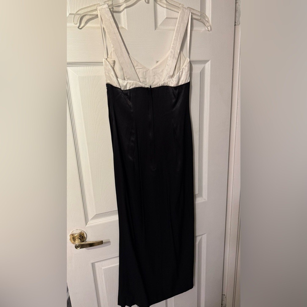 Gunne Sax Jessica McClintock Vintage Black & White Maxi Dress Sz 9/10