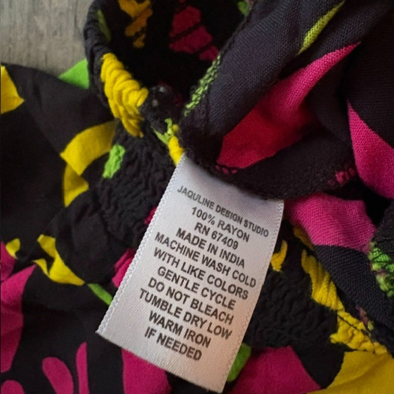 Jaqueline Design Studio 80s Geometric Neon Trousers