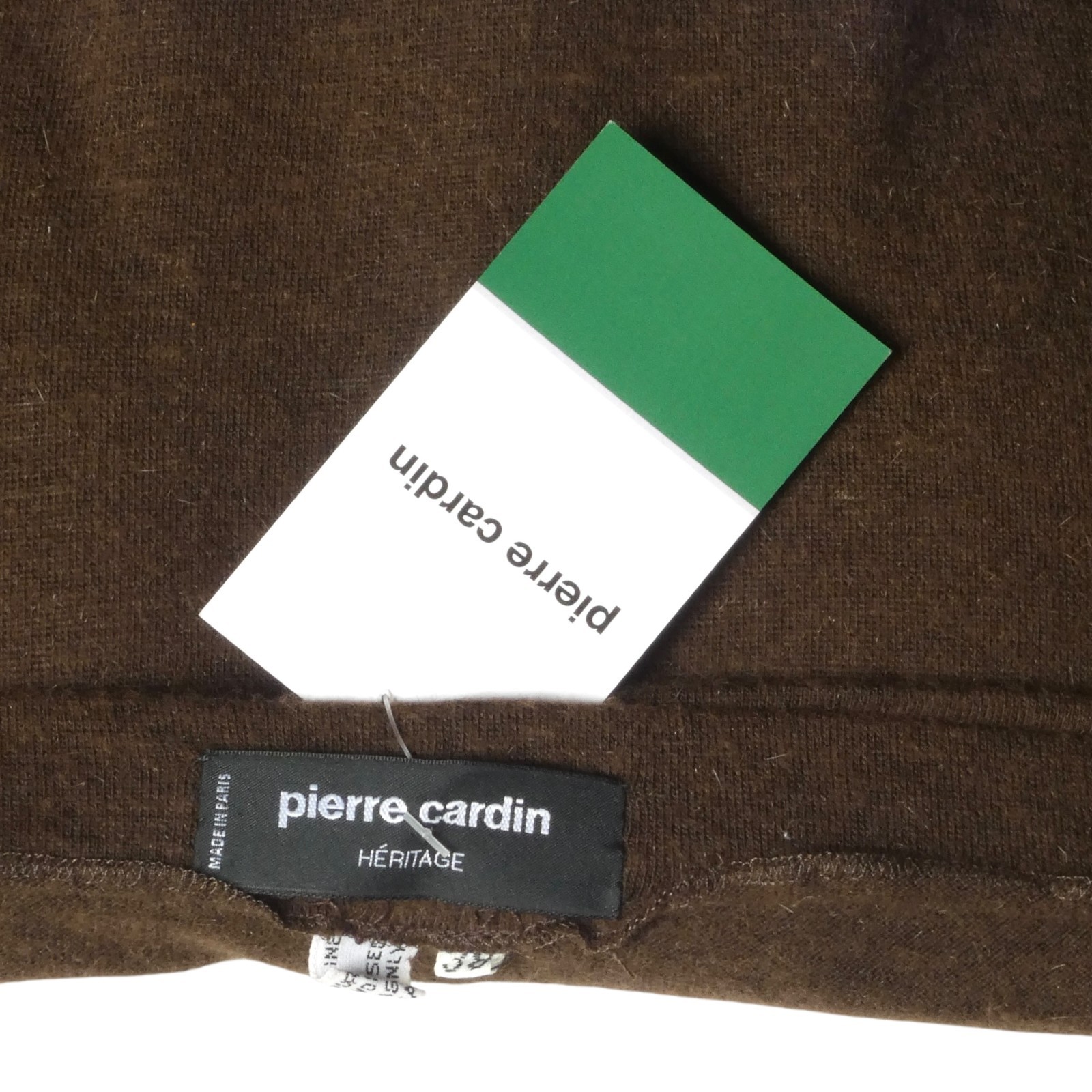 PIERRE CARDIN HAUTE COUTURE – 1989 Brown Wool Knit Dress, Size-4