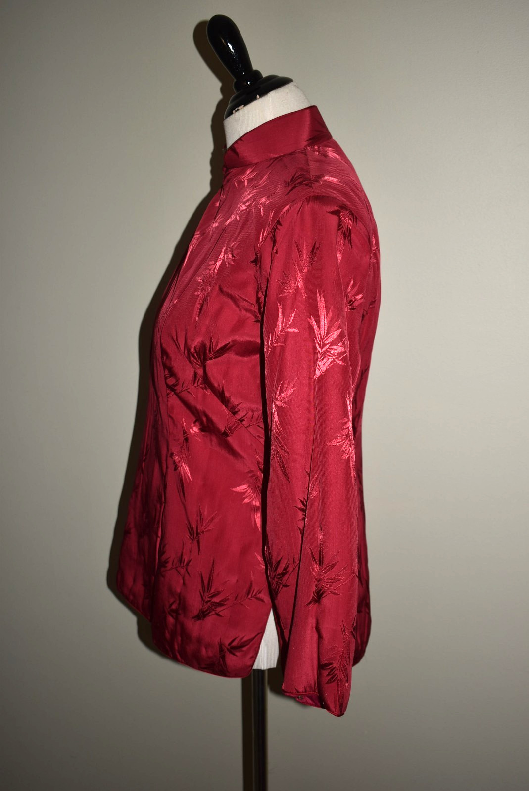 Vintage Chinese Silk Jacket Polylon Brand Women’s M Petite READ