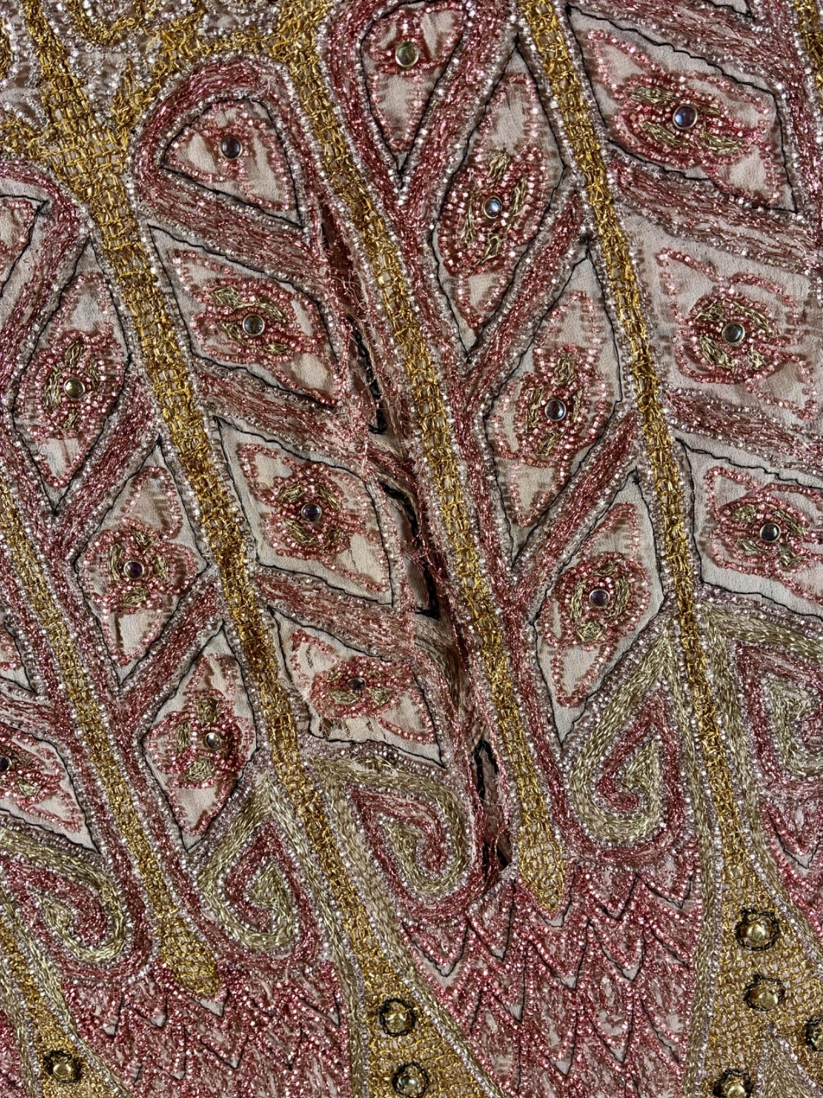 Insanely intricate vintage beaded flapper dress