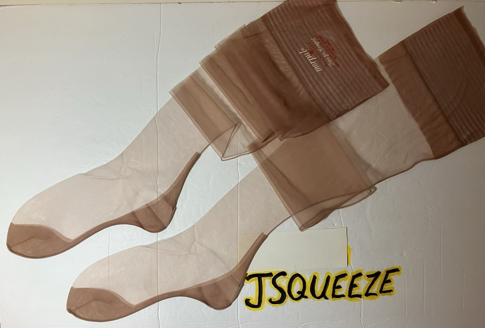 3 PAIR 1940 FULL FASHIONED GLAMOUR SHEER NYLON STOCKINGS CUBAN HEEL SEAMED BEIGE
