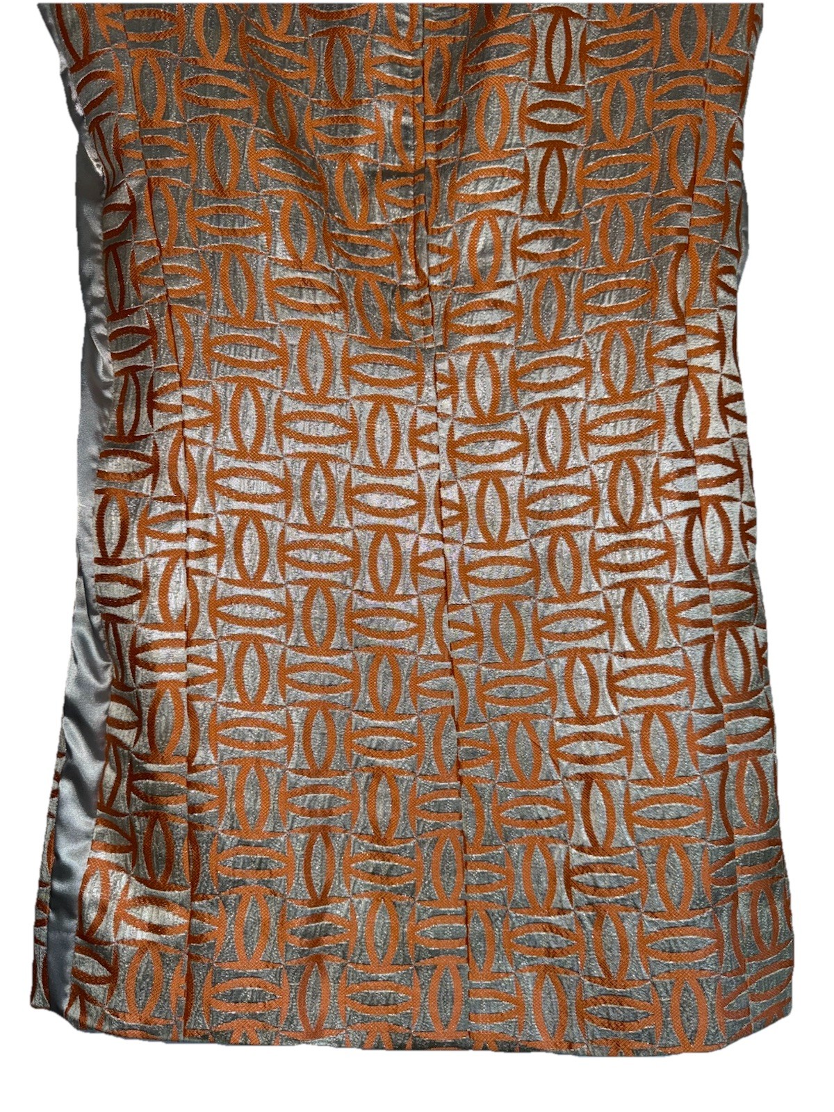 1960s MALCOLM STARR DESIGNER Vintage Metallic Jacquard Mod Dress + Jacket Set SM