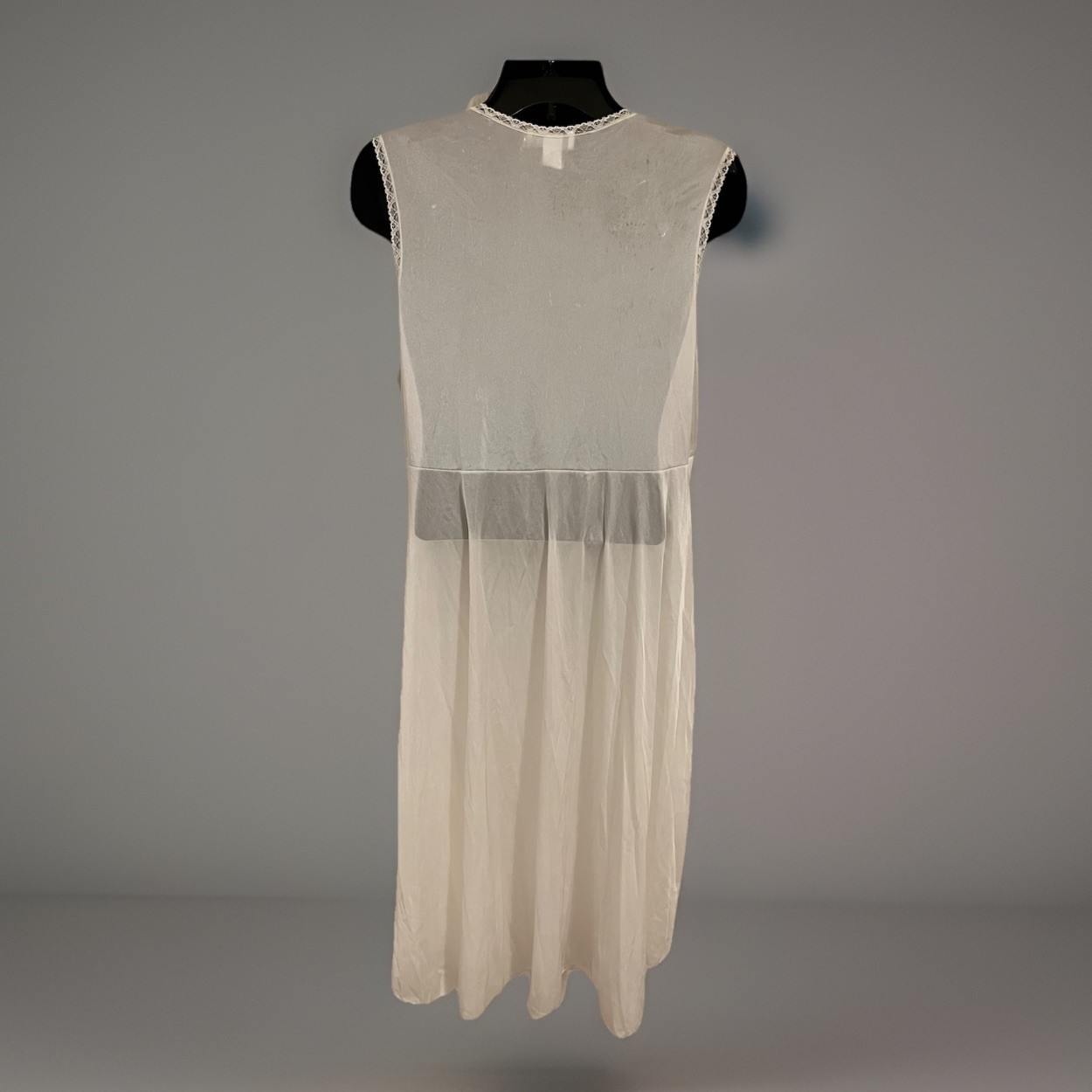 VTG Val Mode 2 Pc Peignoir Set Plus Lace Embroidery Sheer Gown Robe Wedding 1X