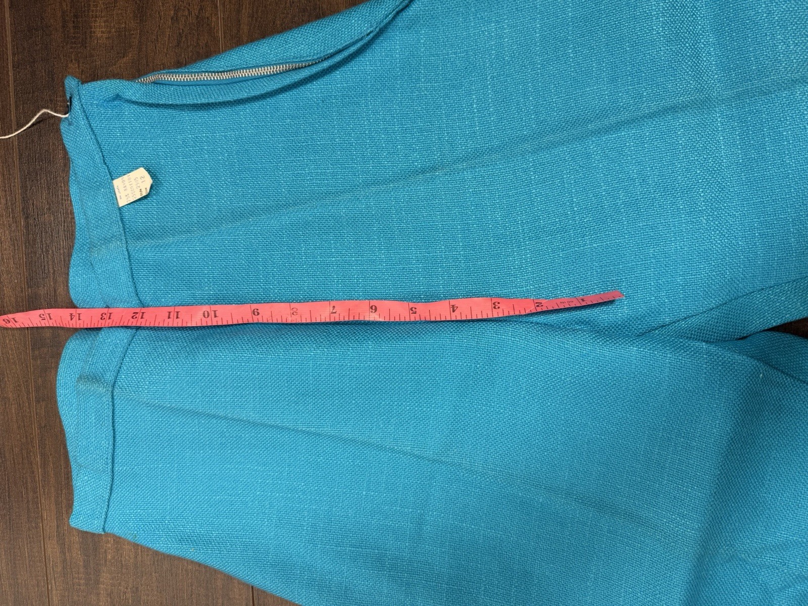 1950s 1960s Turquoise Knit Cigarette Pants Vintage Pinup Retro Extra Small NWT