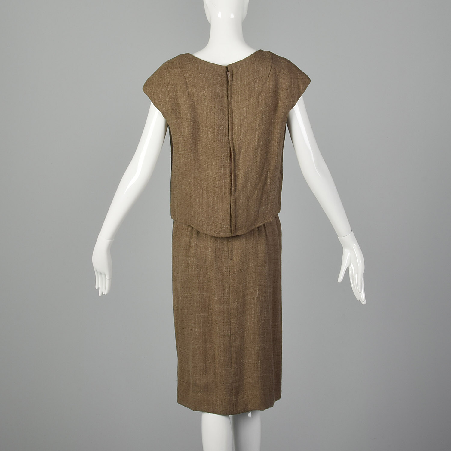 Medium Bill Blass for Maurice Rentner 1960s Dress Set Woven Vintage Two Piece