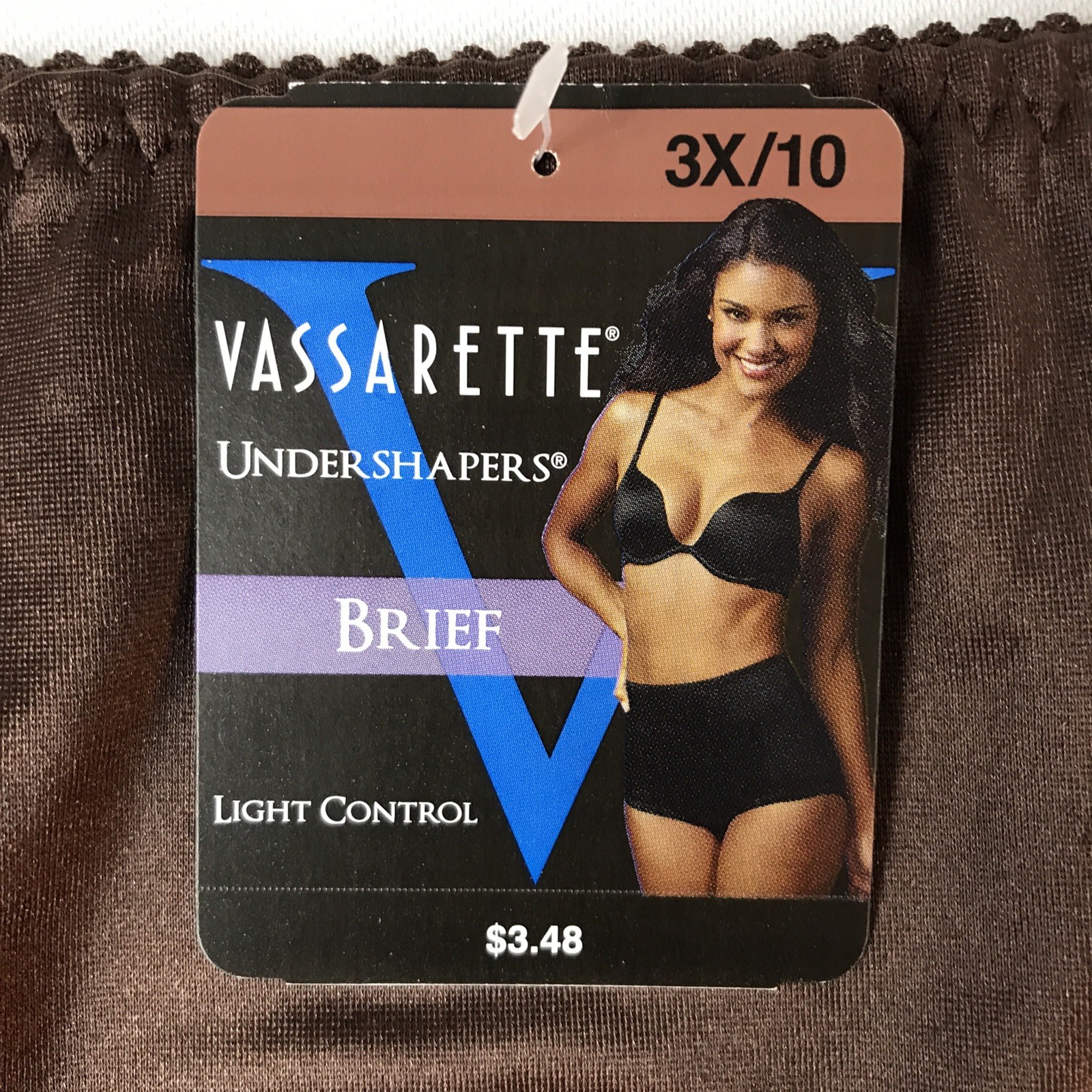 3X Vassarette Undershapers Light Control Panties Second Skin Satin NWT b