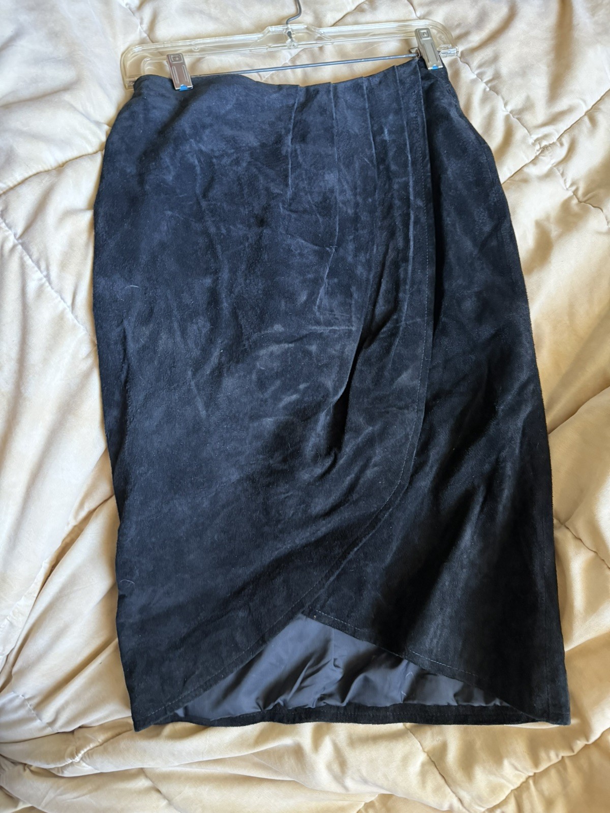 CHIA Vintage 80’s Black Suede Jacket, Corset & Skirt Set Size Medium/Large/8