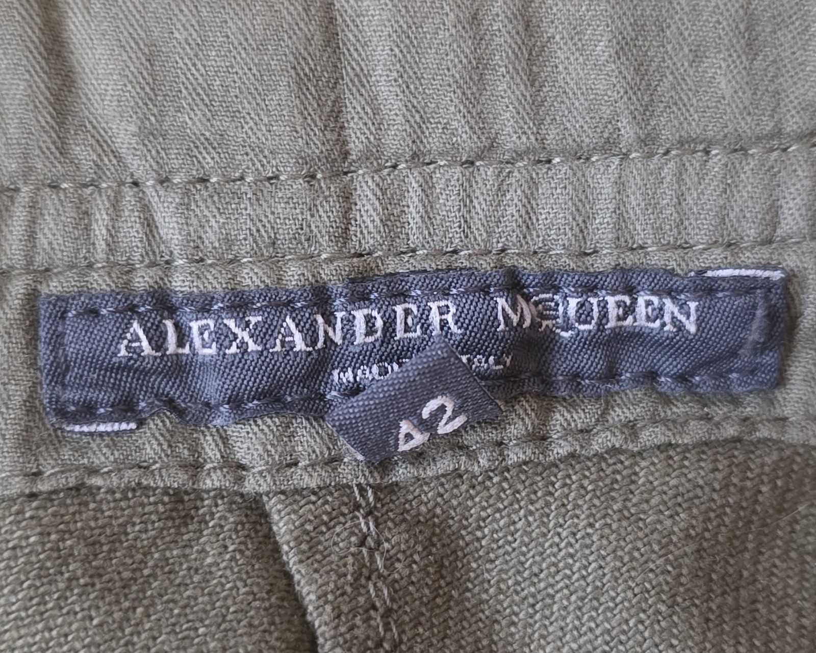Rare 2003 Alexander McQueen Wide Leg Cargo Pants Unisex Archival Size 42