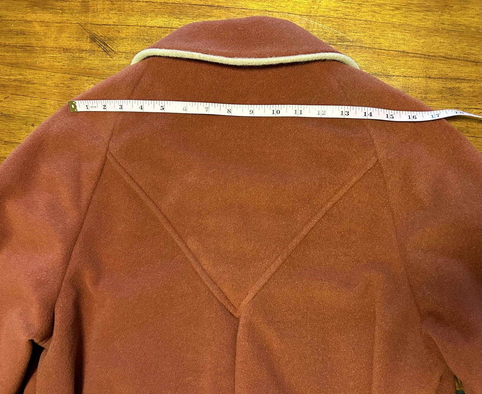 NOS VTG 1980s Orange Fleece Shell Lined Coat Sz 20.5 Cute + Cozy California