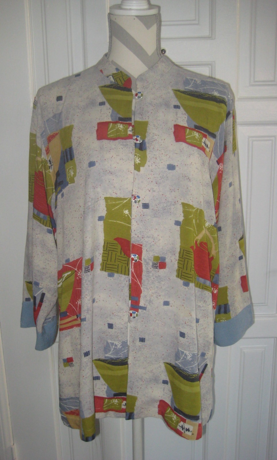 Vintage Jams World rayon Chopstick 3 pcs cami (L) tunic (L) pants (S) set L/S