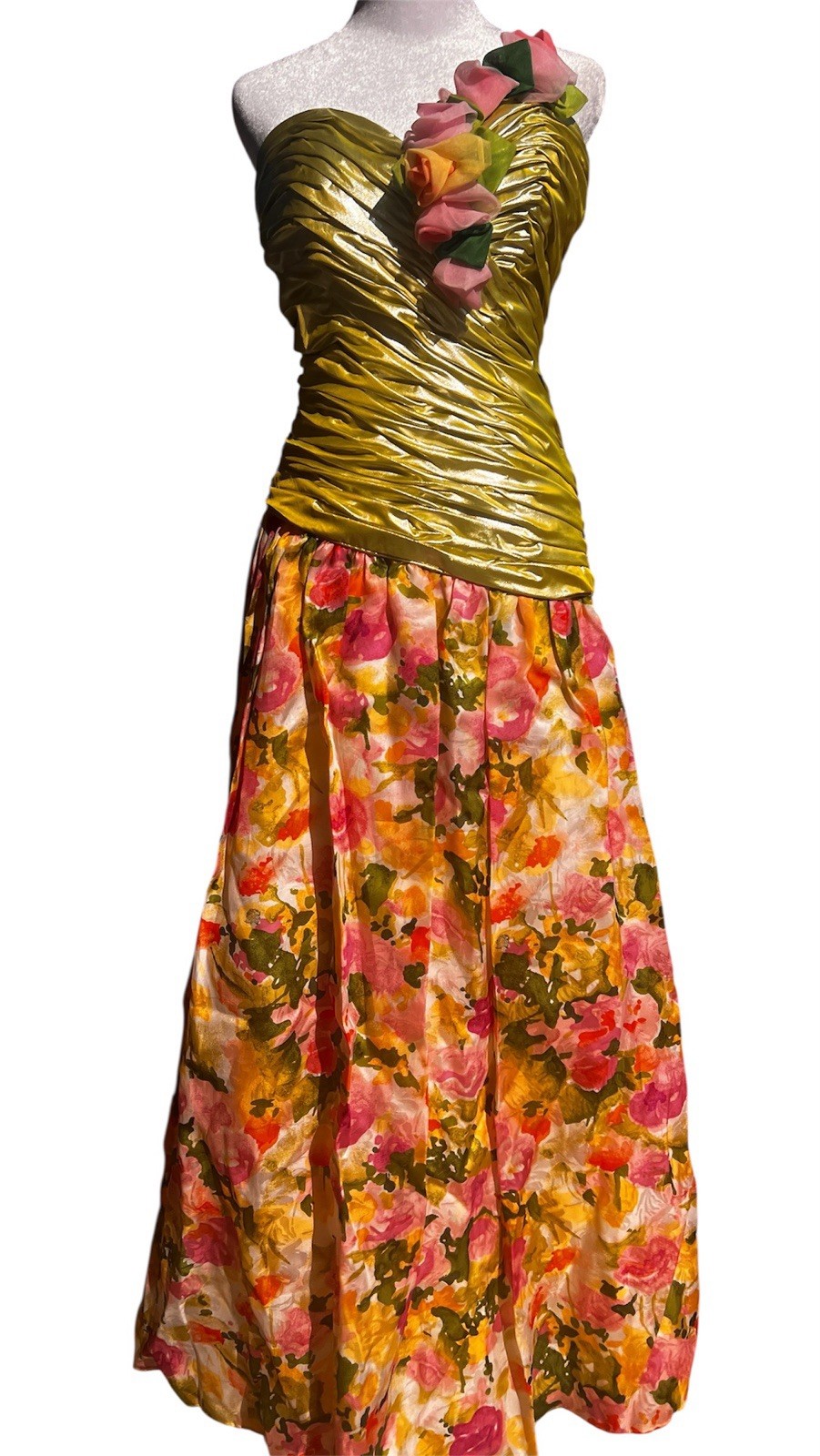 Vintage Exquisite Eugene Alexander Floral Fairy Silk Organza Gown!!! Size 4 Sml
