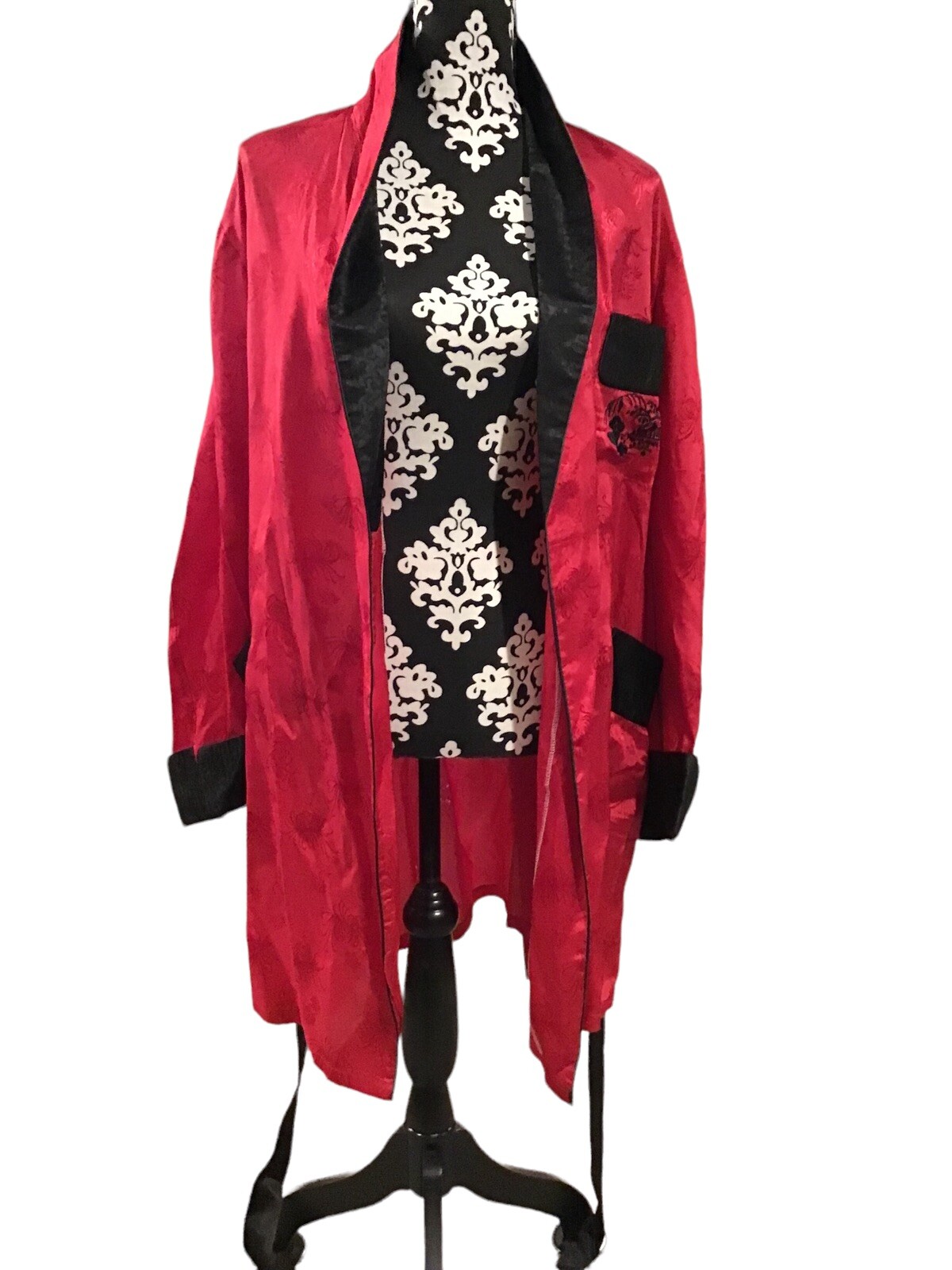 Vintage Kimono Silver Lake Authentic Chinese Kimono Red Robe Size Medium Unisex