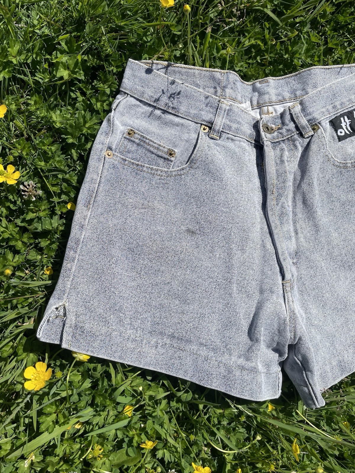 Vintage Off Limits Denim Shorts Size 9 Women&rsquo;s 26-28in Waist 80s 90s Retro