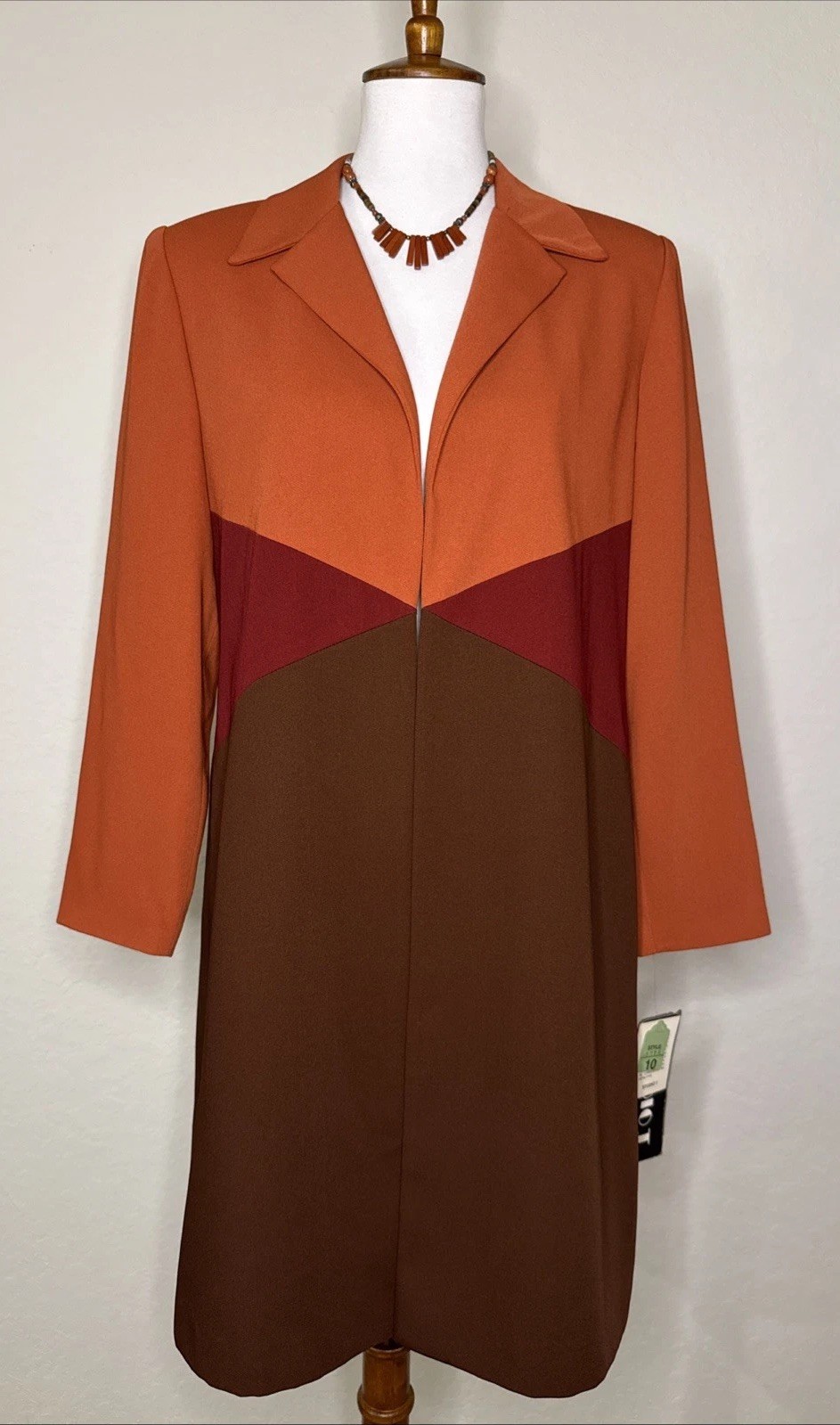 Vintage Retro Studio I Petite New York Women&rsquo;s 10P Trench Style Blazer Jacket