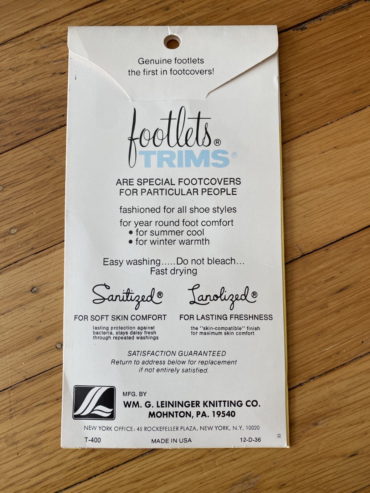 NEW Vintage All Sheer Nylon Footlets Trims Toe Cap Size 8.5-11 Made in USA